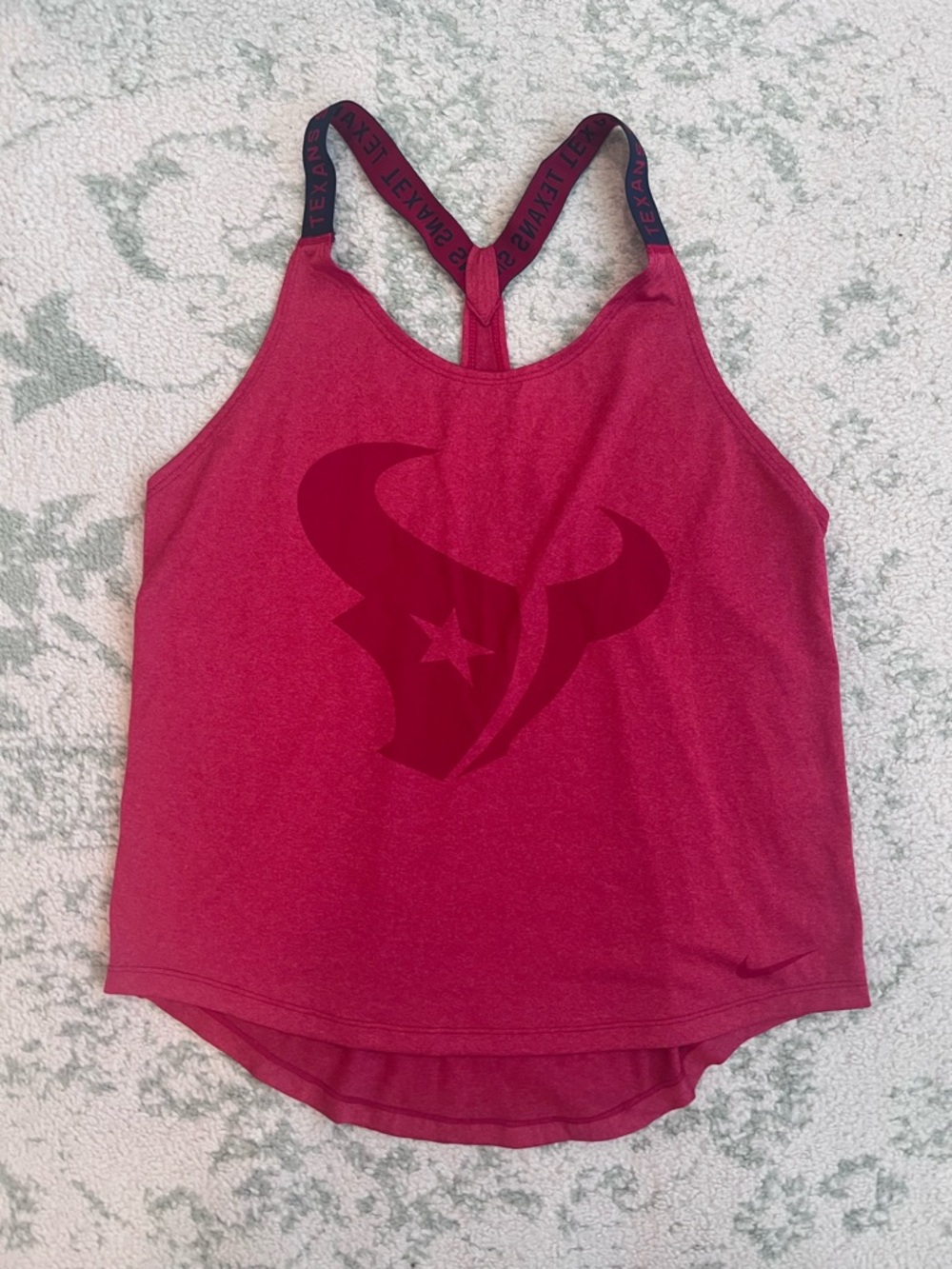 Nike Women's Crimson Houston Texans Logo Racerback Tank